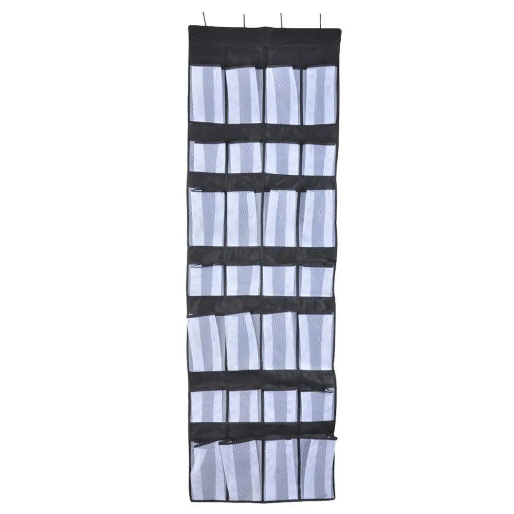 

28 Pockets Large Mesh Hanging Shoe Organiser Rack Tidy Storage Box Hanging Bags Wall Over The Door Shoe Slippers Storage #3