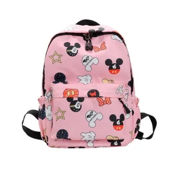 

New Cute Mickey School Bag Minnie for Boys Girls baby Bag Children Backpack Kindergarten Backpack kid School Bags Satchel