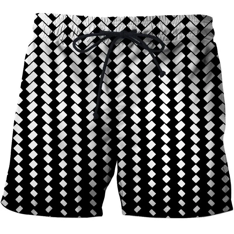 Новые модные мужские летние пляжные Мужские дышащие шорты Свободные сетчатые шорты с 3D принтом для отдыха, спортивные шорты забавные Шорты