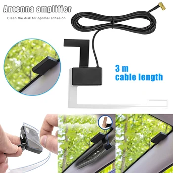 

New DAB Disc Antenna Active Radio Adapter Accessories Easy Installation for Car Vehicle DOM668