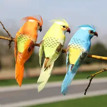 12 шт./компл. искусственный изысканный перо попугай сад окно растение, украшение для дома ремесло подарок