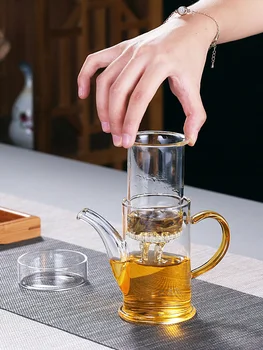 

Household Small-sized Thickening Tea Kettle Infusion Of Tea Black Tea Concise High Temperature Resistance Glass Teapot