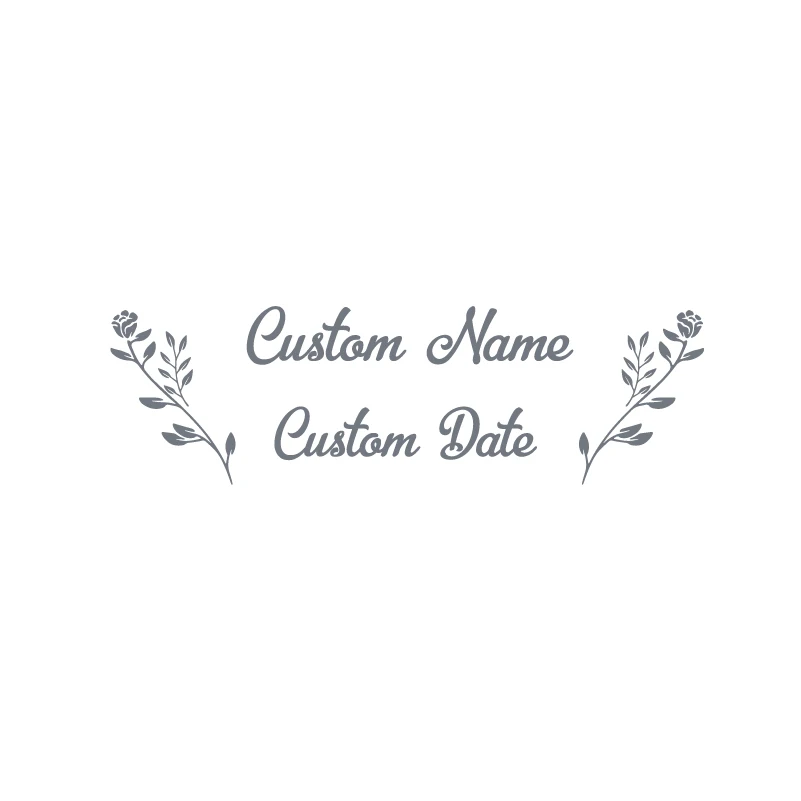 Wedding Cards and Gifts Box Vinyl Sticker Personalized Names Date Decals Custom Stickers For Wedding Boxs Art Decoration 