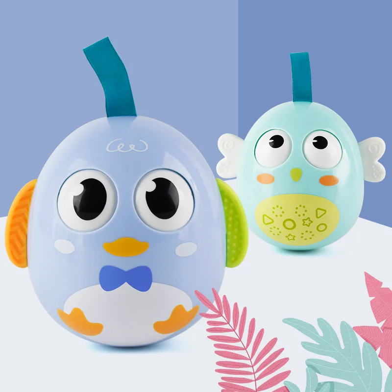 Игрушка-неваляшка для младенцев 3-6-9-12 месяцев, Развивающие Детские Прорезыватели для зубов 0-1 лет, bu dao weng