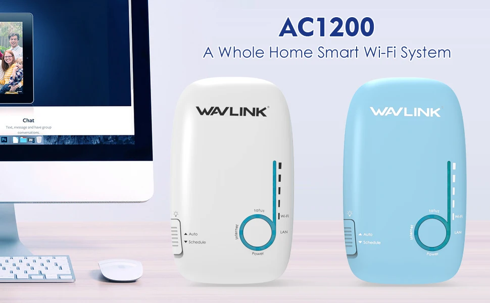 Wavlink гигабитный wifi роутер 5 ГГц AC1200 весь дом WiFi сеточная система беспроводной маршрутизатор настенный двухдиапазонный 2,4 ГГц Wi-Fi ретранслятор