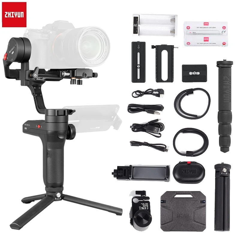 US $126.42 Zhiyun WEEBILL LAB 3Axis Gimbal Stabilizer For Mirrorless And DSLR Cameras For Sony A9 A6300 A7M3 A6000 A7 Panasonic GH5s GH5