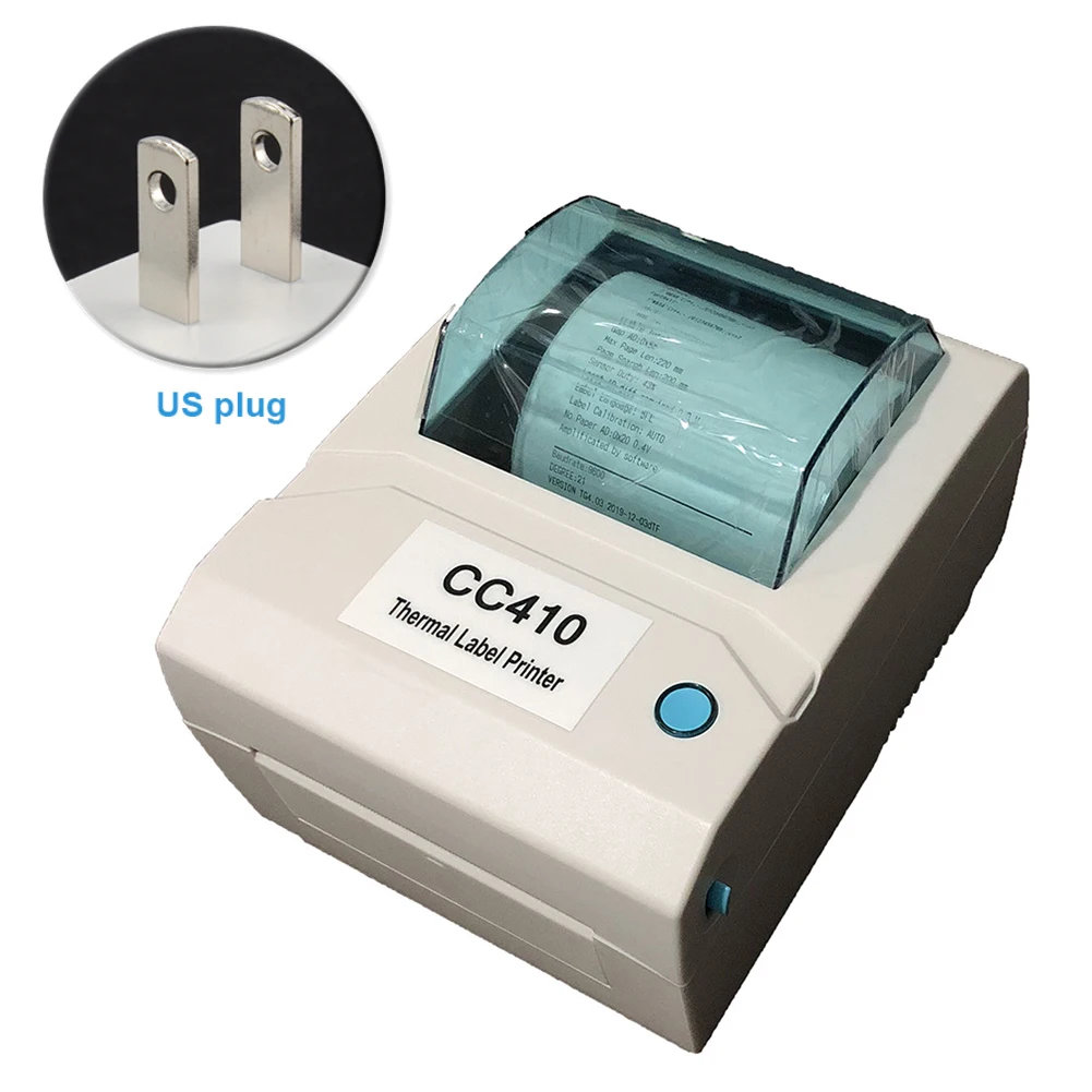 

120mm Barcode On Off Button WIFI Thermal Label Printer USB Bluetooth QR Code Large Capacity For Commercial Use Visible Window