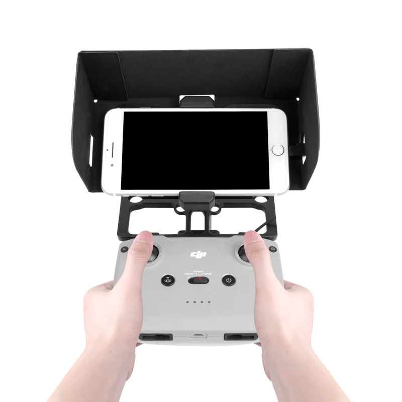Remote Control Phone Holder Sun Hood Adjustable Bracket With Sunshade Hood Lanyard For DJI Mavic Air 2/Mini/Air/Mavic Pro/Spark