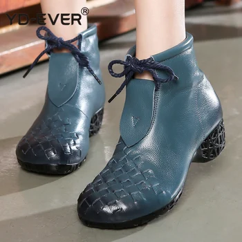 

Handmade Ankle Boots Lace Up Retro Boots Shoes Women Fashion Soft Genuine Leather Boots for Women