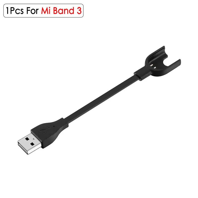 ALLOYSEED USB зарядное устройство кабель для Xiaomi Mi Band 4 3 2 умный Браслет USB зарядная док-станция адаптер для Miband 2 3 4 - Цвет: 1Pcs For Mi Band 3