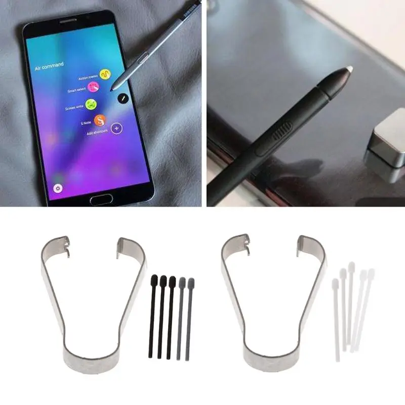 Пополнения наконечник для samsung Galaxy Note 5/Note 4/3 Стилус Замена перо с зажимом