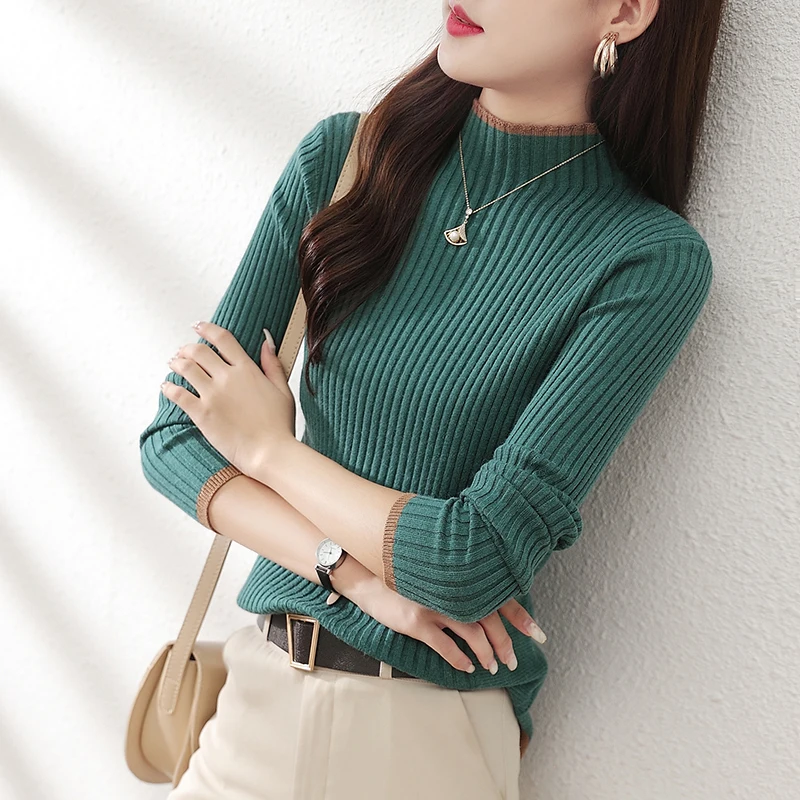 

under the lateral line 2 】 pure to make double color edge long sleeve knit render unlined upper garment [1038] 42
