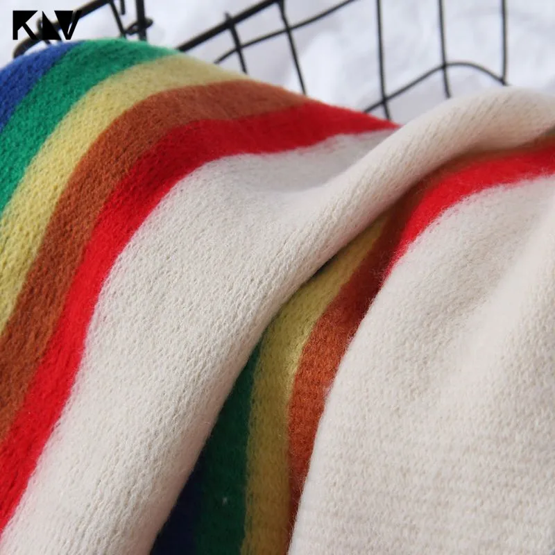 190x40cm Women Girls Pashmina Rainbow Vertical Striped Patchwork Oversized Scarf Shawl with Tassels Winter Warm Blanket Wraps