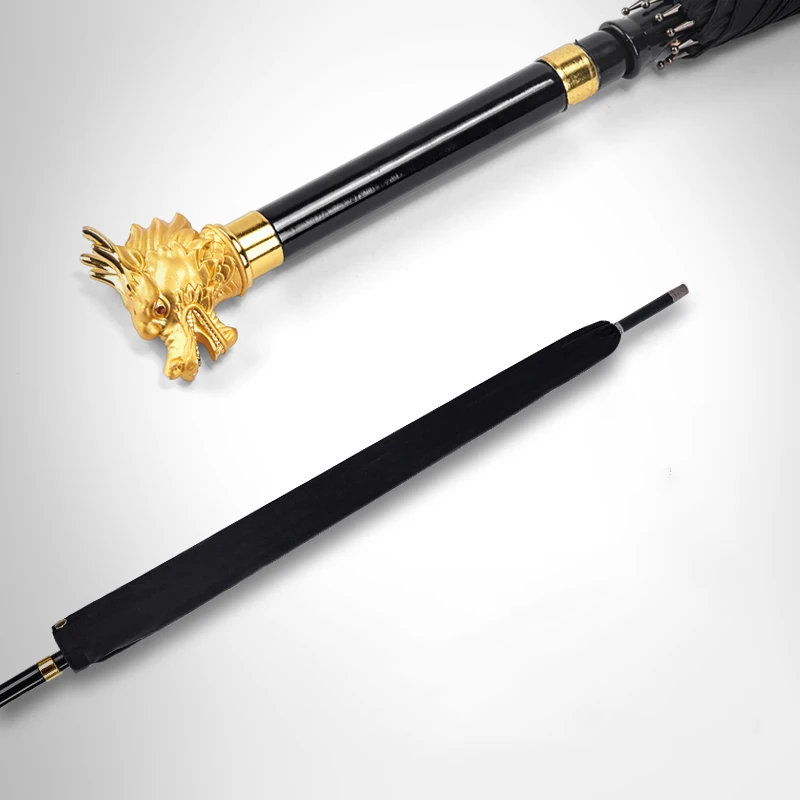 Креативный 12 зодиакальный зонт для воинов, высококачественный ветрозащитный зонтик самурая с длинной ручкой, анти-УФ рыцарский меч, Самозащита
