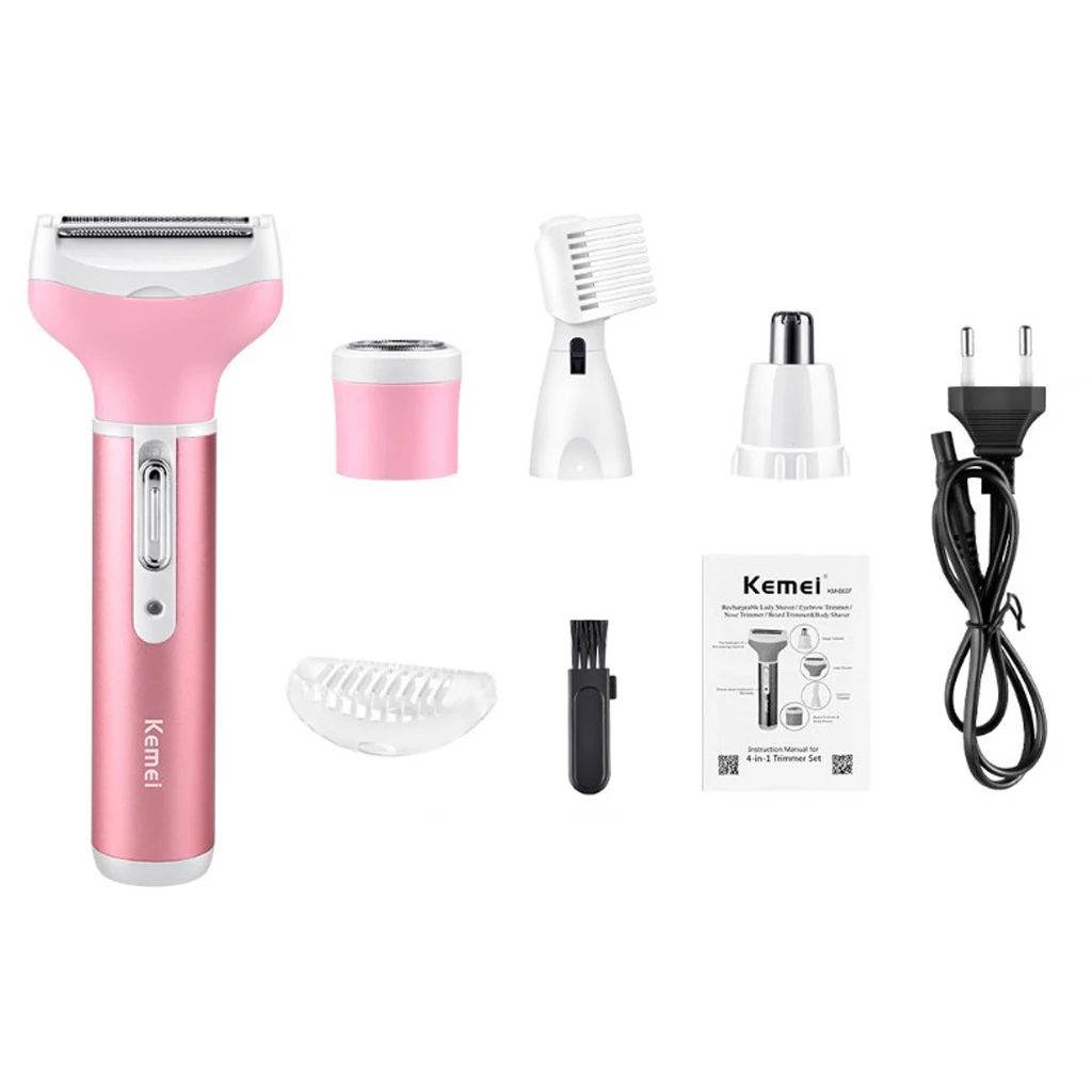 Electric Facial Hair Trimmer & Clipper for Eyebrows Nose Ear Eyebrow Electric Hair Clippers EU Plug