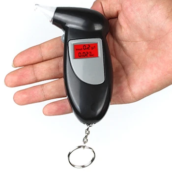 

Professional Police Alert Breath Alcohol Tester LCD Display Digital Alcohol Tester Device Breathalyzer Analyzer Detector