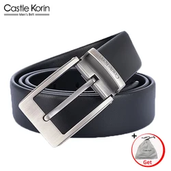 Leather Belts For Men High Quality Luxury Brand Fashion Pin Buckle Men Belt Original Natural Cowskin Strap Male Jeans For Man