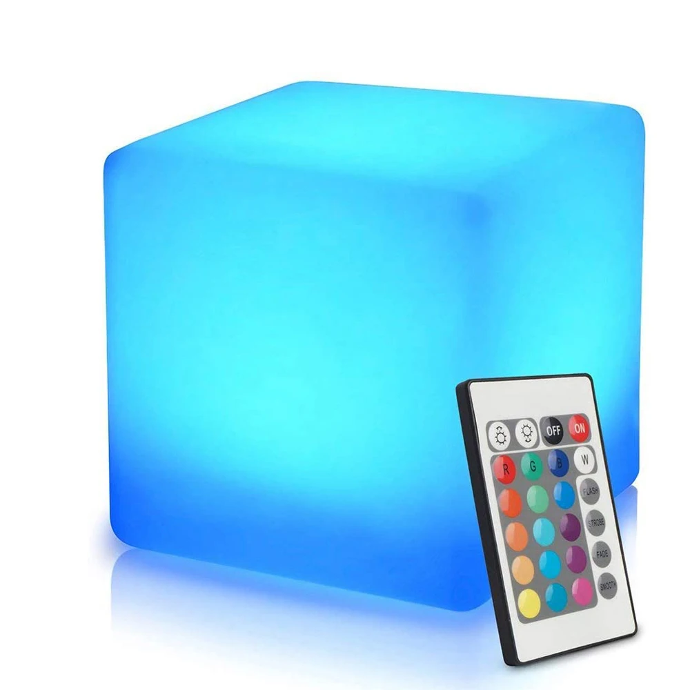 LED Cube Night Light 10cm/15cm/20cm Dimmable Square Table Lamp 16 Colors Desktop Decor Lights for Kid's Gifts Home Room Lighting | Лампы и