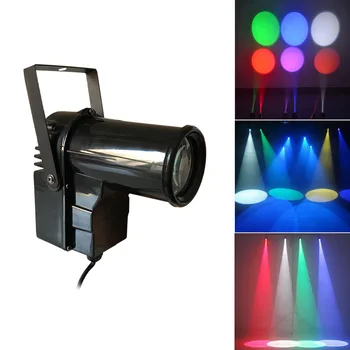 

Mini LED Spotlight 10W Lighting DJ Stage Spot Effect Led Pinspot Light Spotlight For Discos Party Club Ktv Ball Lamp LED BEAM