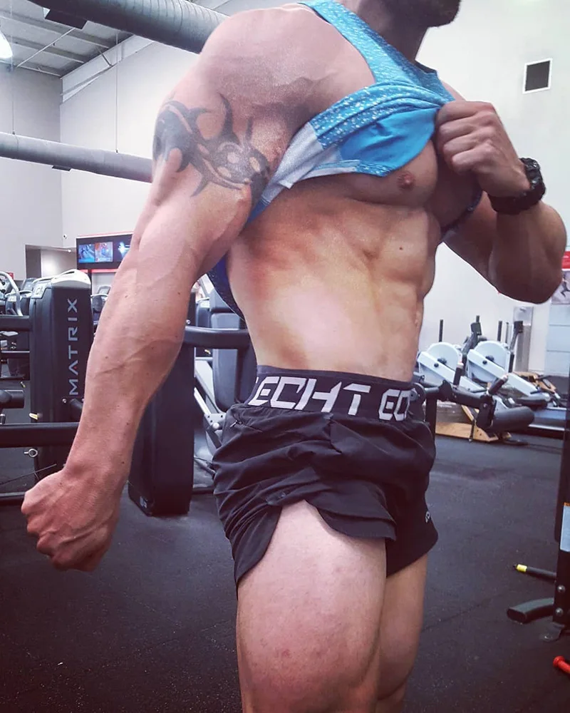 90% OFF Men Fitness Bodybuilding Shorts Man Summer Gyms Workout Male Breathable Mesh Quick Dry Sportswear Jogger Beach Short Pants PD003