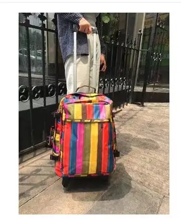 26 inch Дорожная сумка на колесиках, чемодан, чемодан на колесиках, Женский дорожный рюкзак, сумки для багажа на колесиках, дорожный рюкзак, сумки с колесиками - Цвет: 26 inch