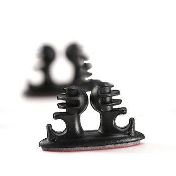 

Safety Rubber Mini Adhesive Headphone/USB Cable Car Clip Automobile Interior Accessories Car Charger Line Clasp Clamp Free