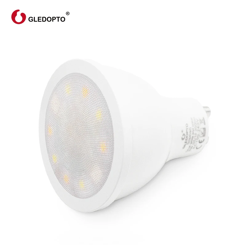 ZIGBEE умный дом светодиодный gu10 лампа RGB+ CCT изменение цвета 5 Вт умный Светодиодный прожектор AC100-240V светодиодный двойной белый свет работа с echo plus