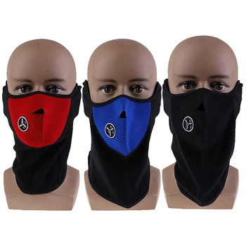 

Face Hood Protection Cycling Ski Sports Outdoor Winter Neck Guard Scarf Warm Mask Airsoft Warm Fleece Bike Half Face Mask Cover