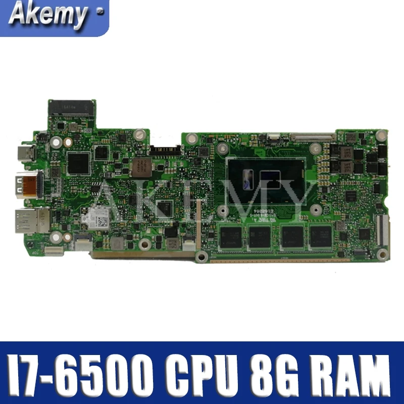 T303UA материнская плата REV1.2 Для For Asus T303U T303 I7-6500CPU 8GB RAM ноутбуков материнской платы
