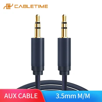 

CABLETIME 3.5mm Stereo Cable 1.8M-15M M/M AUX Audio Gold Plated Auxiliary Cable For Ipad Iphone 4 5 6s Headphone C109