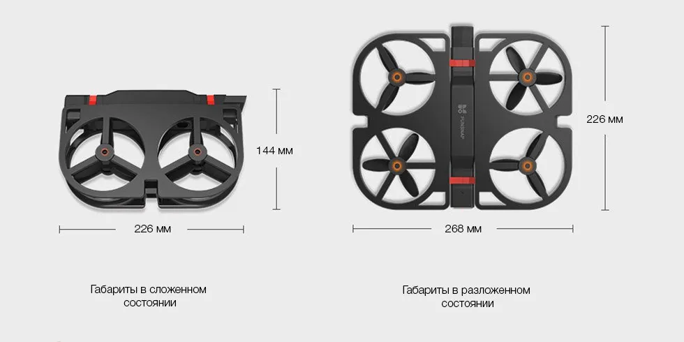 Квадрокоптер Xiaomi Funsnap Idol Smart Folding Drone Black(Idol-01
