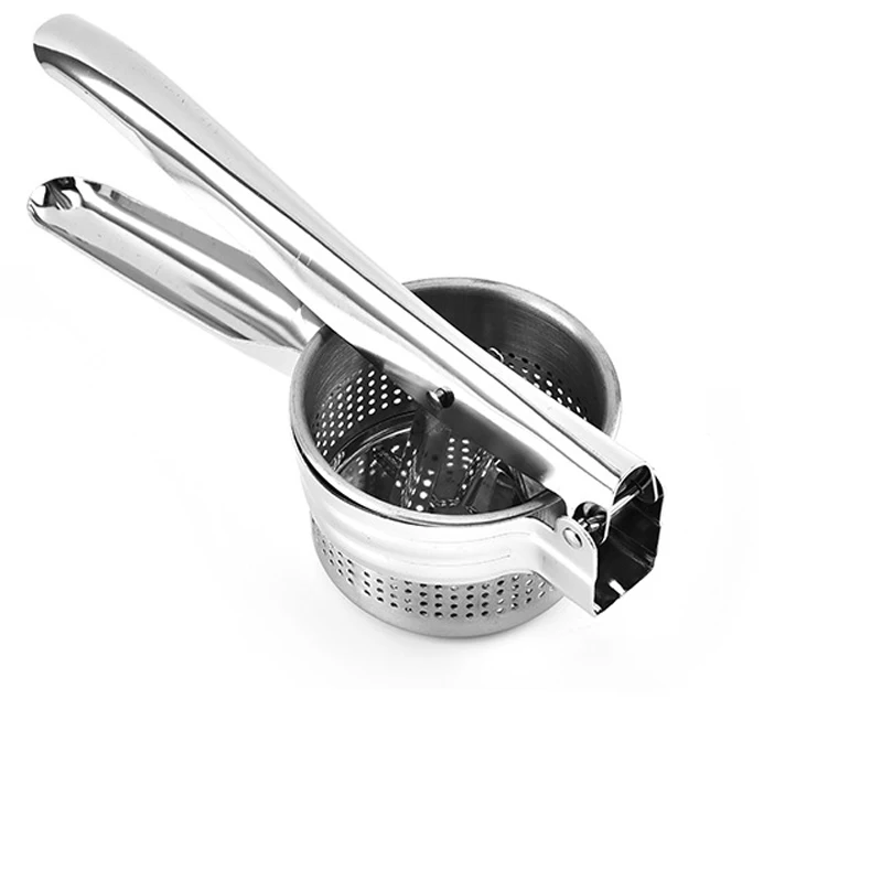 Potato Masher Ricer Stainless Steel Baby Food Strainer Fruit and Vegetables Juicer Press Maker Squeezer