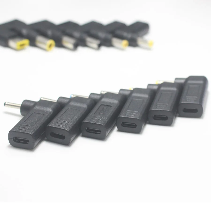 1 шт. PD быстрое зарядное устройство type-C до 2,5x0,7/3,0x1,1/5,5x2,5/4,5x3,0/5,0x3,0/6,5x4,4 разъем постоянного тока для адаптера ноутбука ASUS