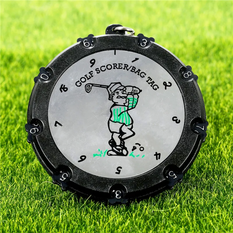 

New Golf Training Aids 18 Hole Golf Stroke Shot Putt Scoring Tag Keeper Score Counter With Key Chain Golf Accessories Keychains