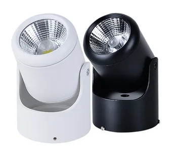 

10pcs Free Shipping Black Shell/white Shell Cob 10w Led Track Spotlight Led Rail Spot Light Lamp Cob Led Track Light Ac85-265v