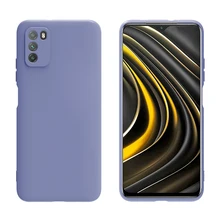 Чехол из жидкого силикона для Xiaomi Poco M3 чехол X3 NFC F2 Pro X2 Мягкий