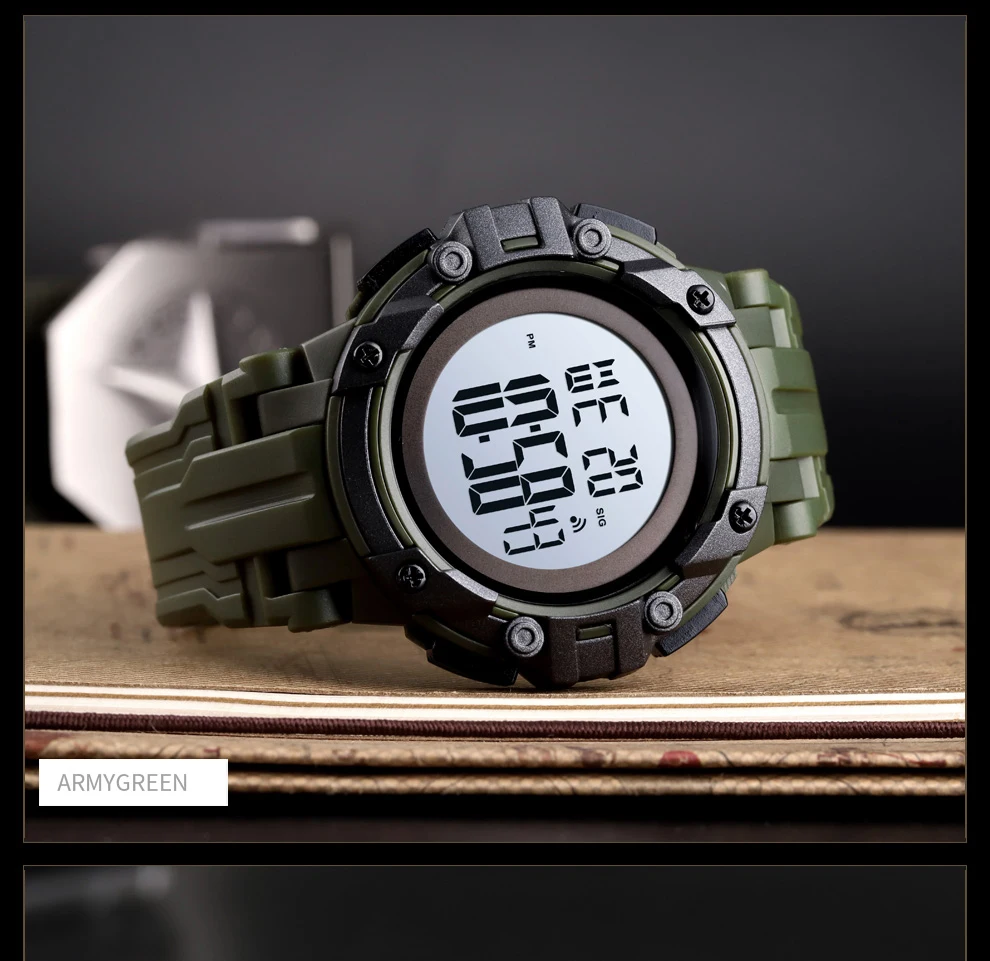 SKMEI мужские спортивные часы светодиодный электронные цифровые наручные часы водонепроницаемые военные часы мужские Relogio masculino