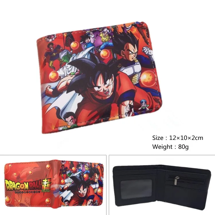 Dragon Ball Z кошелек аниме Dragon Ball Super Broly мультфильм короткий мужской бумажник кошелек с монетницей студенческий подарок - Цвет: DD