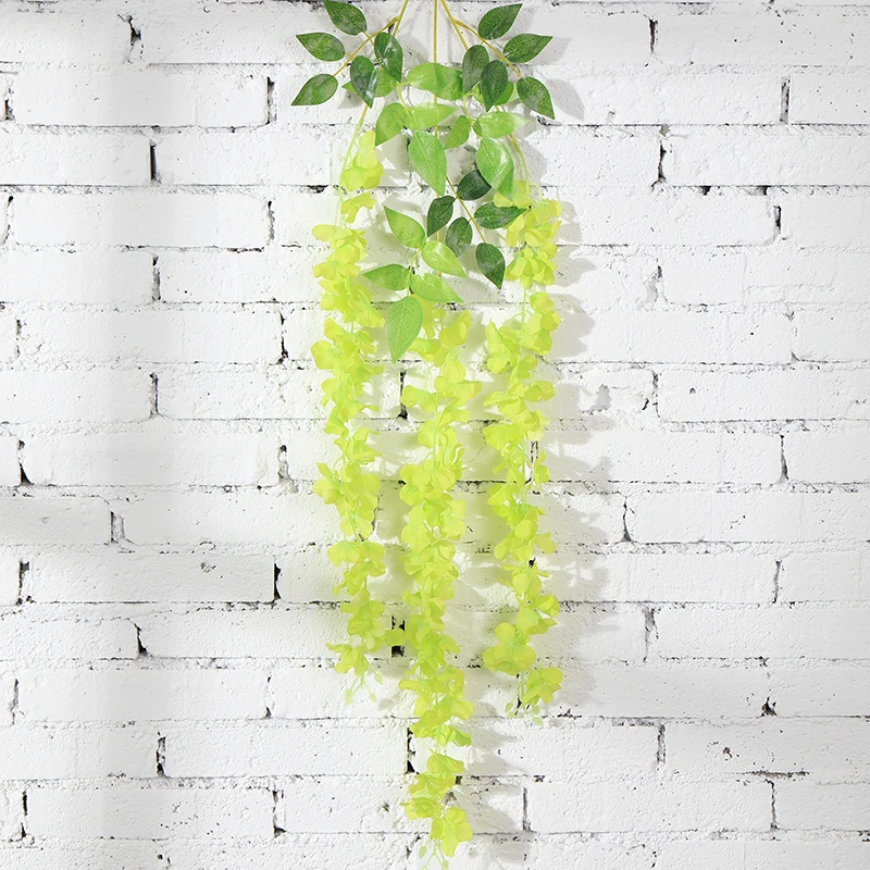 Wisteria Vine Artificial Flowers Silk Garland Arch plant decor home garden decoration hanging plant wall christmas decoration Wisteria Vine Artificial Flowers Silk Garland Arch plant decor home garden decoration hanging plant wall christmas decoration