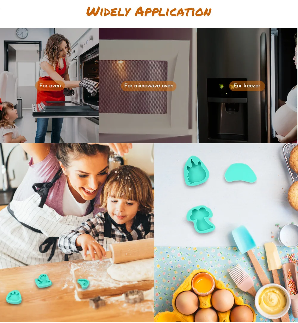 Mini Silicone DIY Baking Fondant Cake Chocolate Gum Paste Non-stick Mold