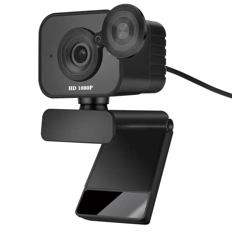 1080P HD Camera USB Drive-free Betwork Teaching Computer With Lens Cover Fixed Focus Webcam Built-in Microphone Webcams | Компьютеры и