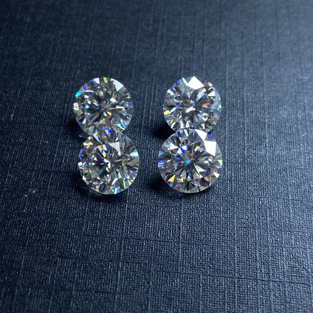 Россыпью VVS1 moissanite 1ct карат 6 5 мм D шт.|Стразы и драгоценные камни россыпью| |