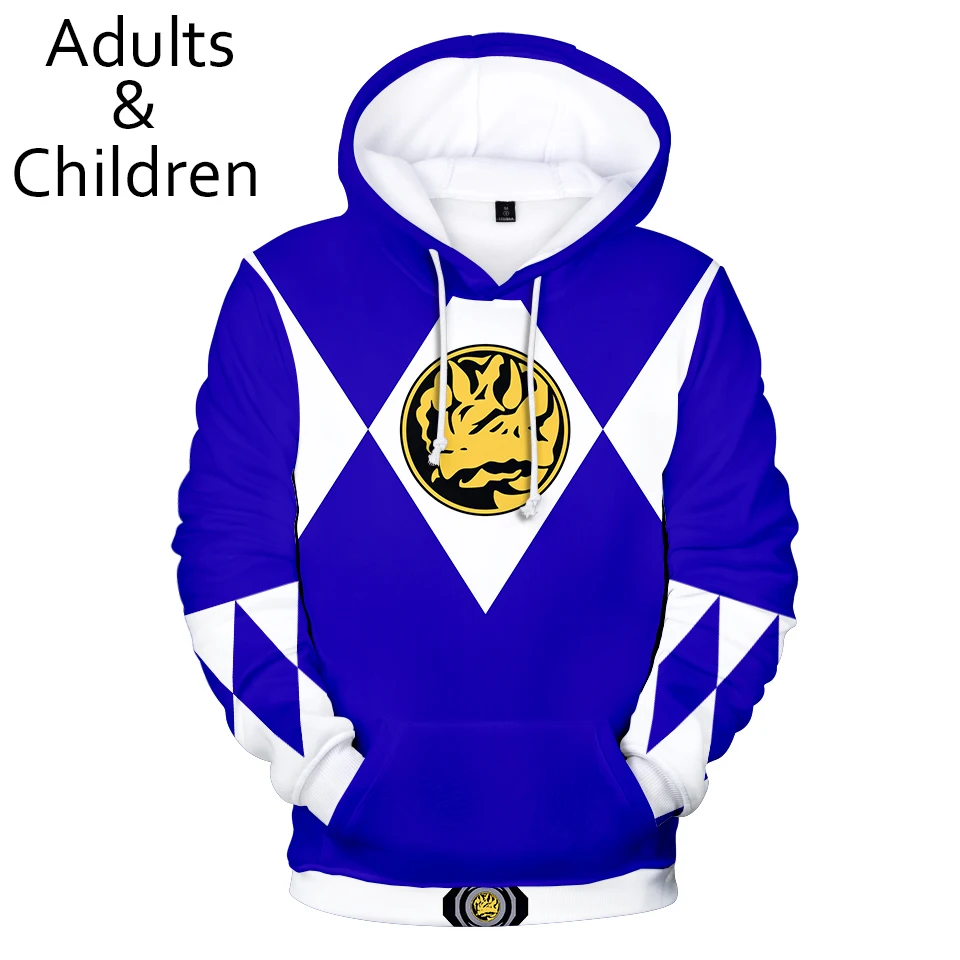  New 3D Power Rangers Popular Men Women Hoodie Casual Children Autumn Winter Fashion Pullover Animat