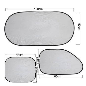 

Windshield Window Mesh Cover Rear Side Block Sun Shade Silver W/ 10*Suctions