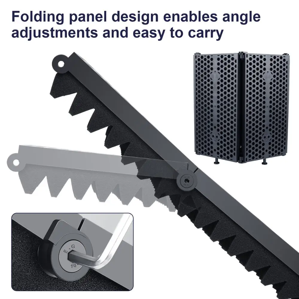 Microphone Isolation Shield 5-Panel Wind Screen