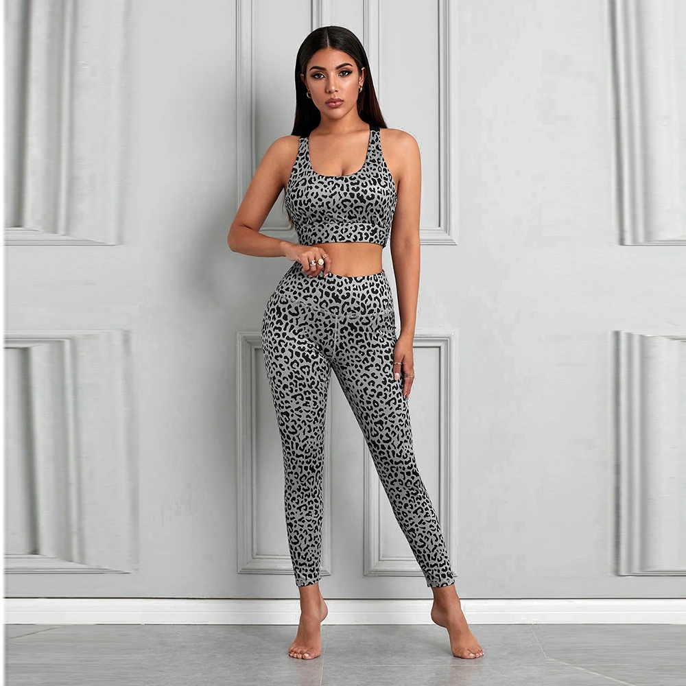 grey leopard print jumpsuit