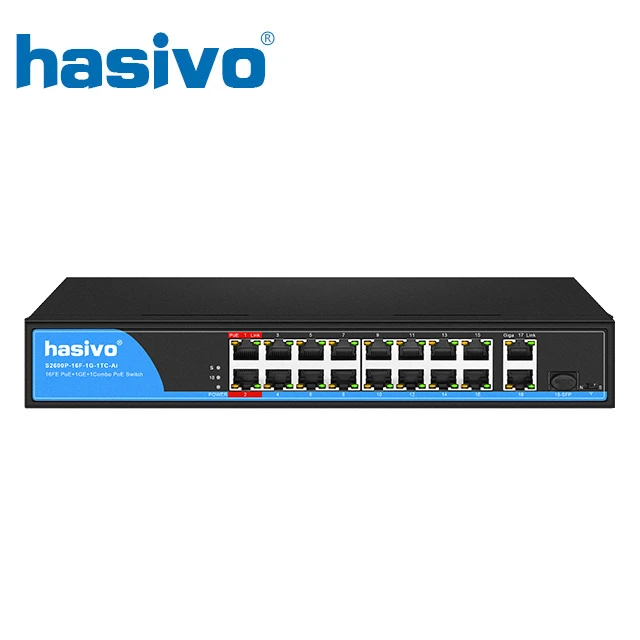 Switch HiPoE X-Security - 6 Ports PoE (RJ45) + 4 Ports Uplink (SFP