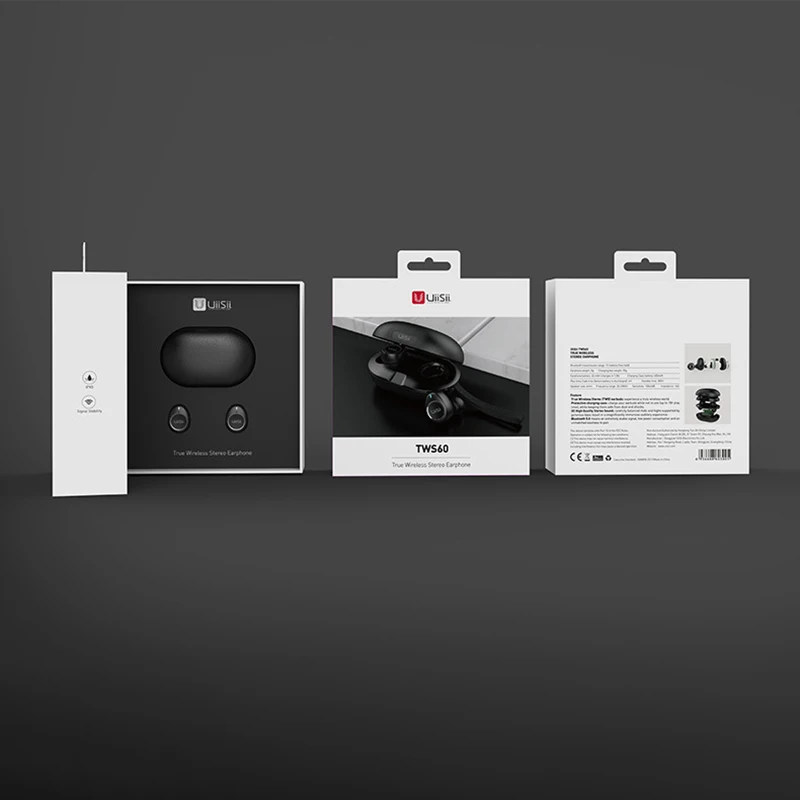 UiiSii TWS60 V5.0 bluetooth наушники сенсорные Смарт Мини Музыкальные Игровые с микрофоном