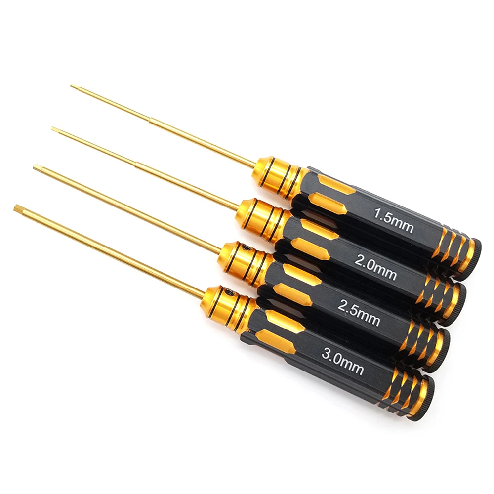 

Titanium Plating 1.5 2.0 2.5 3mm Hexagon Screwdriver screw driver Tool Kit for RC Model Car Boat helicopter Airplane Rc toys