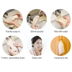 5pcs Soap Bags For Shower Natural Ramie Soap Saver Pouch Homemade Soap Mesh Bag With Drawstring S3x8
